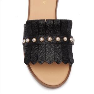 Kate Spade 11M Stasie Black Slides Quiet Luxury Professional European Vacation